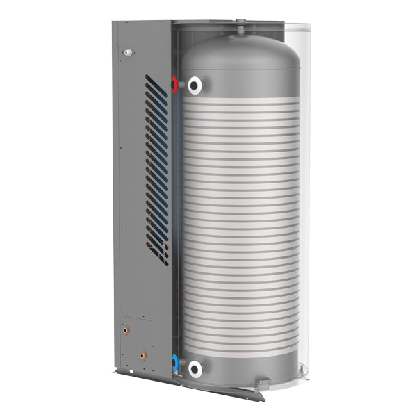 Pompa Panas Sumber Udara Pemanas Air Hibrid Dhw Cylinder 200L / 250L / 300L